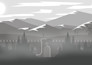 draw flat landscapes inside figures, read description